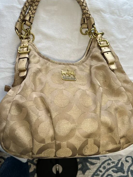 Coach Madison Sateen Maggie Silhouette Shoulder Bag - Picture 2 of 15